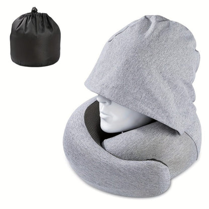 Travel Neck Pillow U-Shaped Memory Foam Cervical Support Pillow for Airplane, Car & Hotel – Portable & Ergonomic