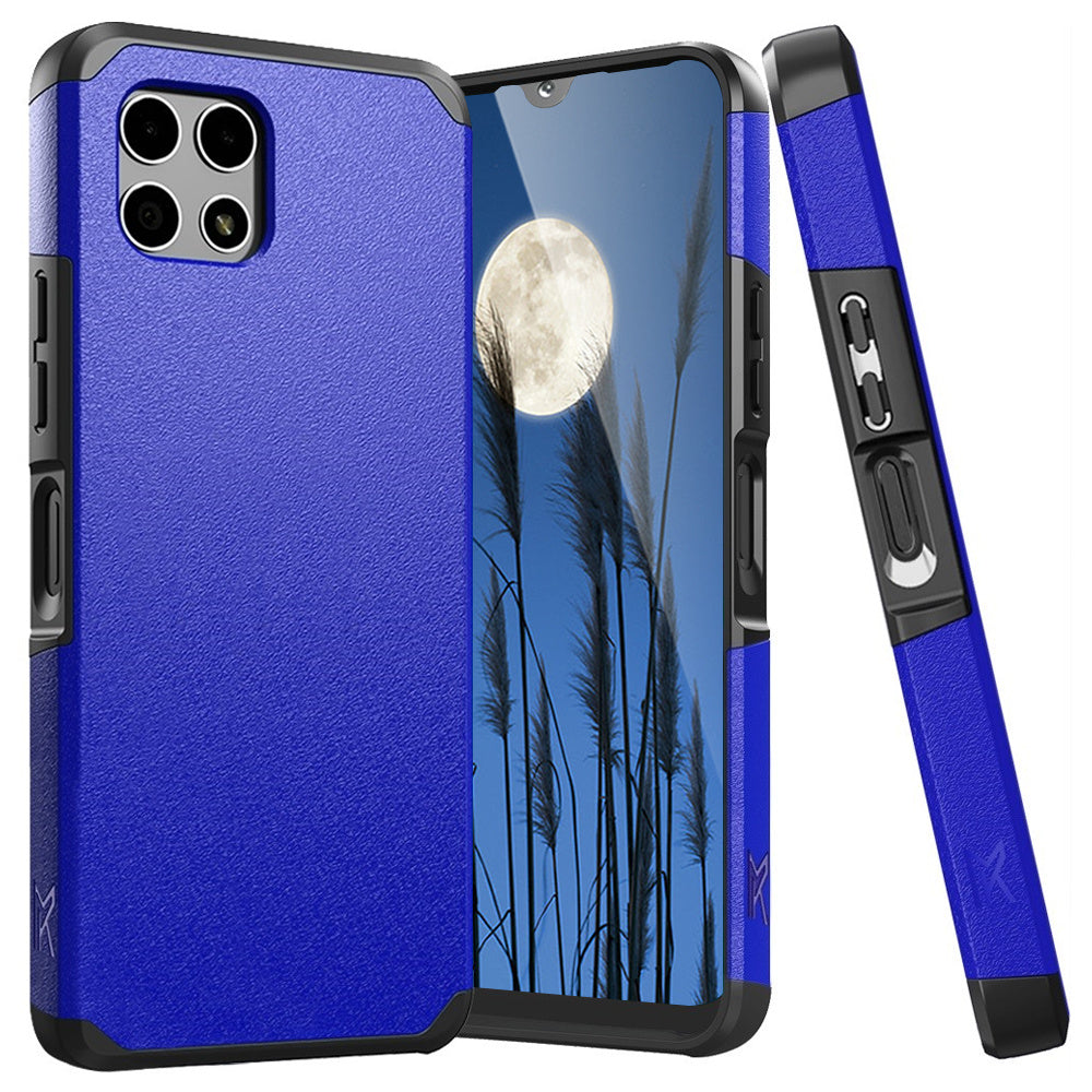 Phone Case Dual-Layer PC and TPU Cover for T-Mobile Revvl 7 5G in Red, Purple, Pink, Black, Gray or Blue