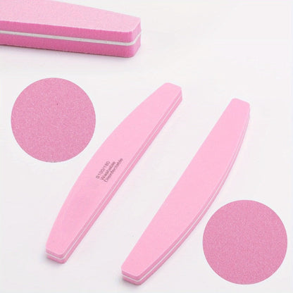 Nail Files and Buffers Professional 100 180 Grit Double-Sided Sanding Boards Reusable Polishing Blocks for Manicure Pedicure Salon Home Use