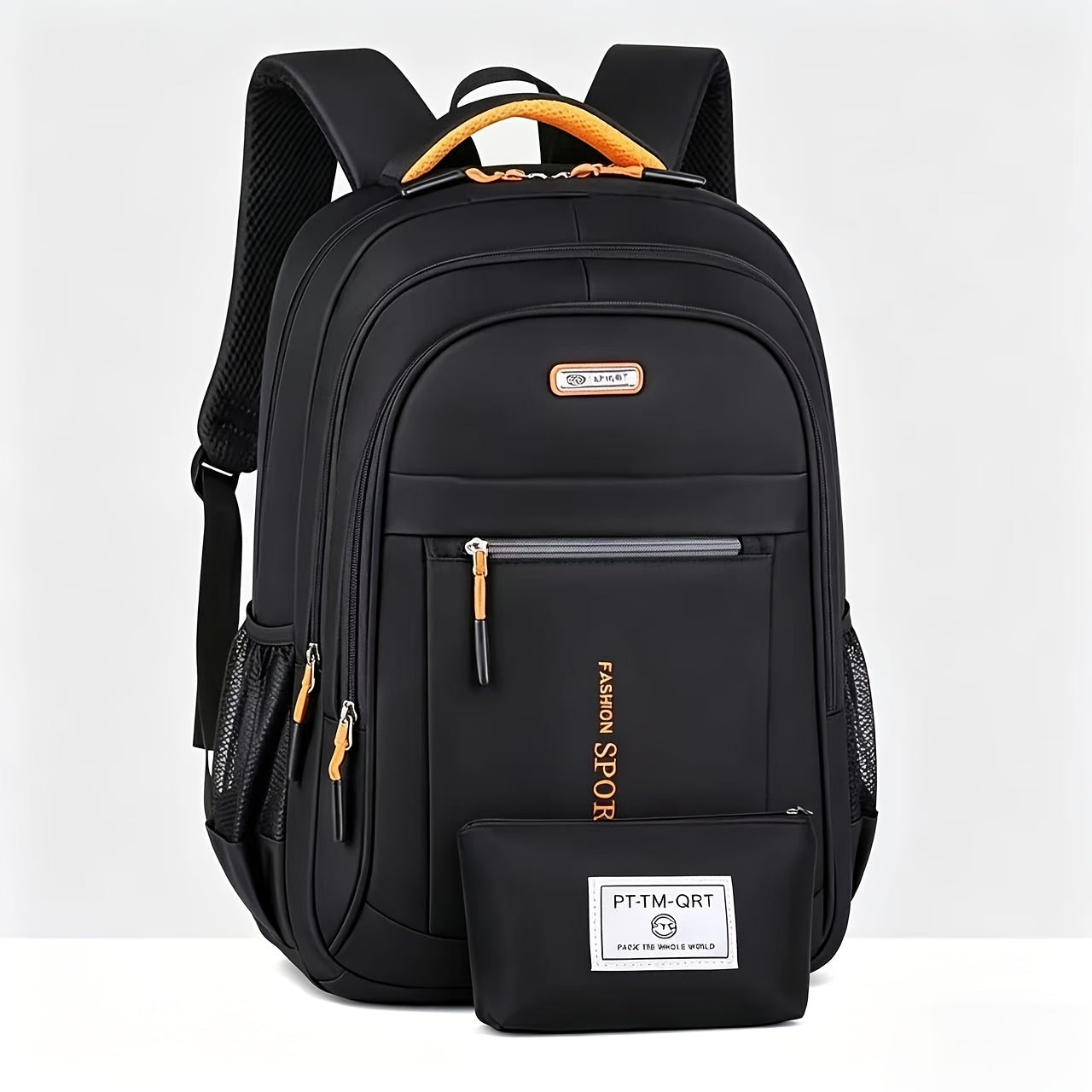 Business Travel Backpack for Men – Large Capacity Durable Nylon, Multi-Compartment, Adjustable Shoulder Straps