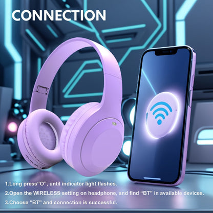 GENAI Over-Ear Wireless Headphones Bluetooth 5.3, Futuristic HiFi Sound Design, Built-In Microphone