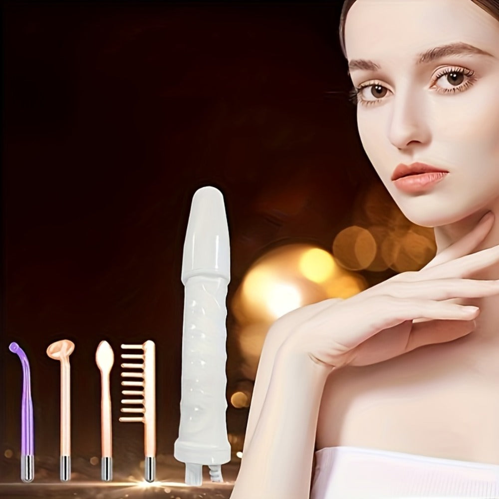 High Frequency Facial Massager 4-in-1 Skin Care Stick Portable Home Use Acne Treatment Rejuvenation Beauty for Home or Salon Spa Use