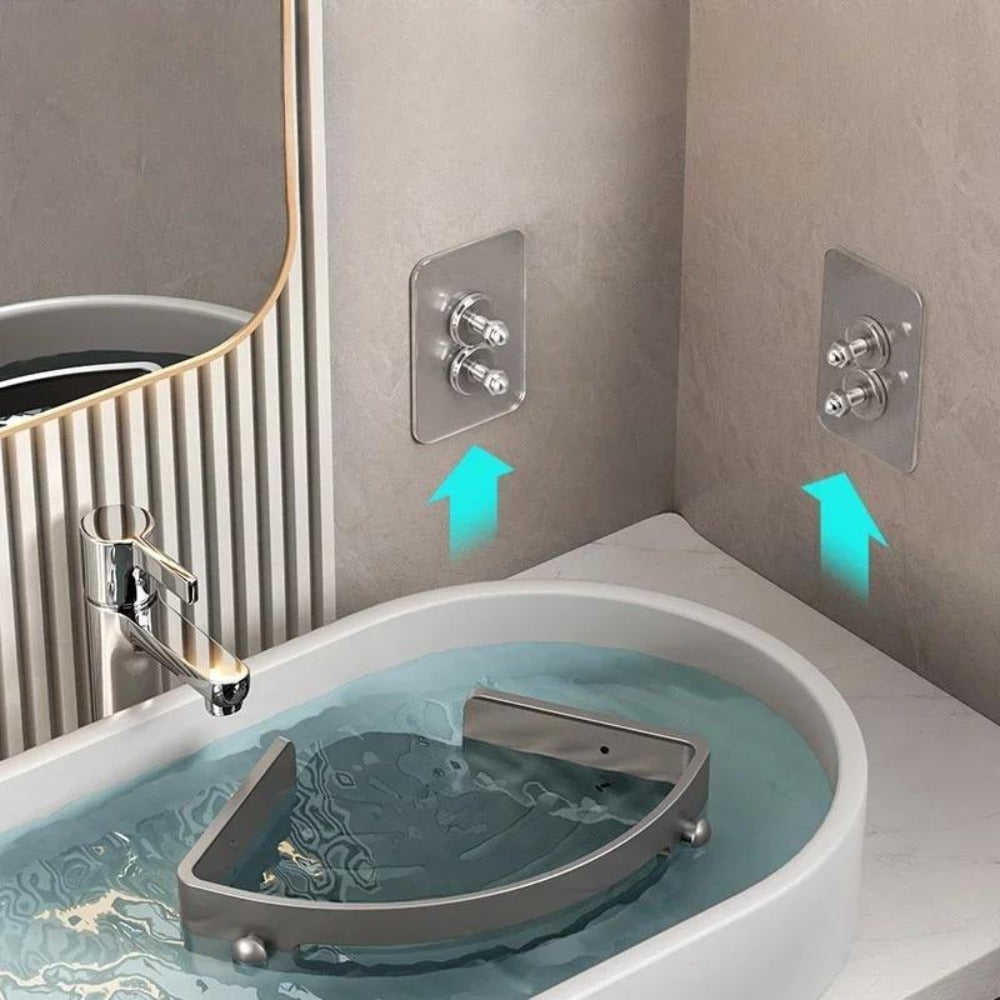 Corner Shower Shelf 2-Layer Nail-Free Bathroom Caddy, No Drill Plastic Shampoo Holder & Organizer for Shower