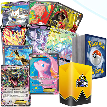 Legendary Pokemon Card Bundle 100+ Cards, Mewtwo Lugia Arceus Rayquaza Ultra Rare, 10 Holos & Rares
