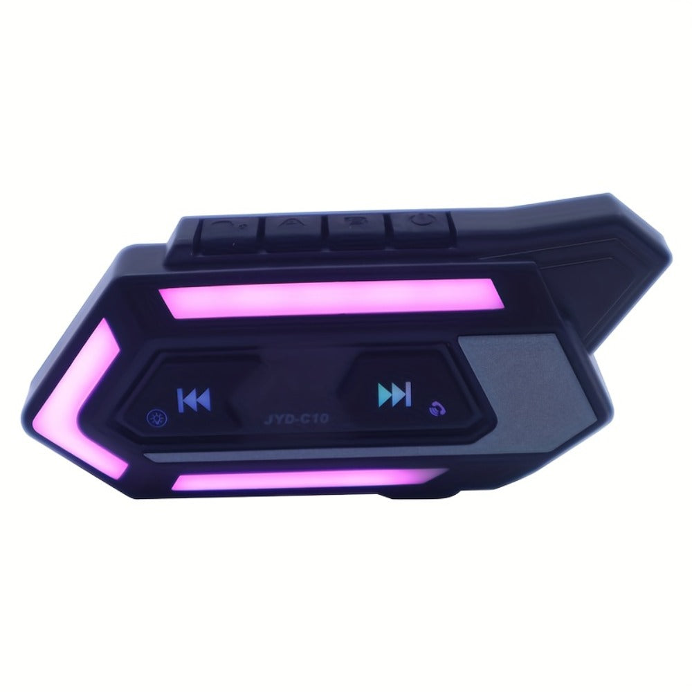 Motorcycle Helmet Bluetooth Headphones Wireless 5.0 – Hi-Fi Stereo, Noise Cancellation, Hands-Free Calls & Music, Easy Helmet Install