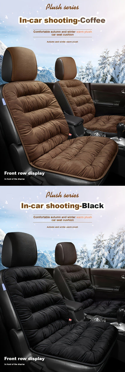 Vest-Style Car Seat Cushion with Connected Backrest and Seat Pad, Memory Foam Fill and Red, Beige or Black Options