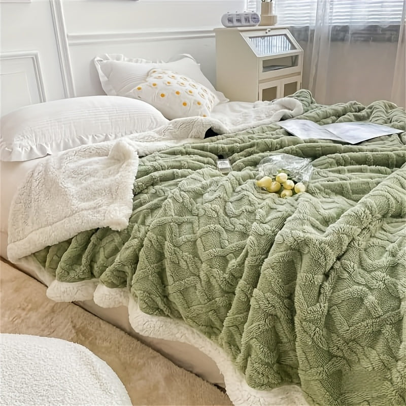 Taffeta Blanket Double-Sided, Silky All-Season Sleep Blanket for Bed & Air Conditioning, 5 Colors
