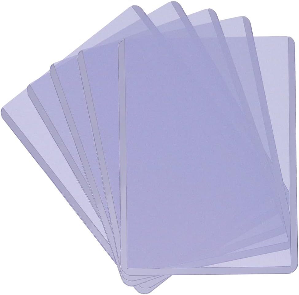 Top Loaders Card Sleeves Bundle 200ct, 3x4 Clear Rigid PVC Protectors for Standard Trading Cards