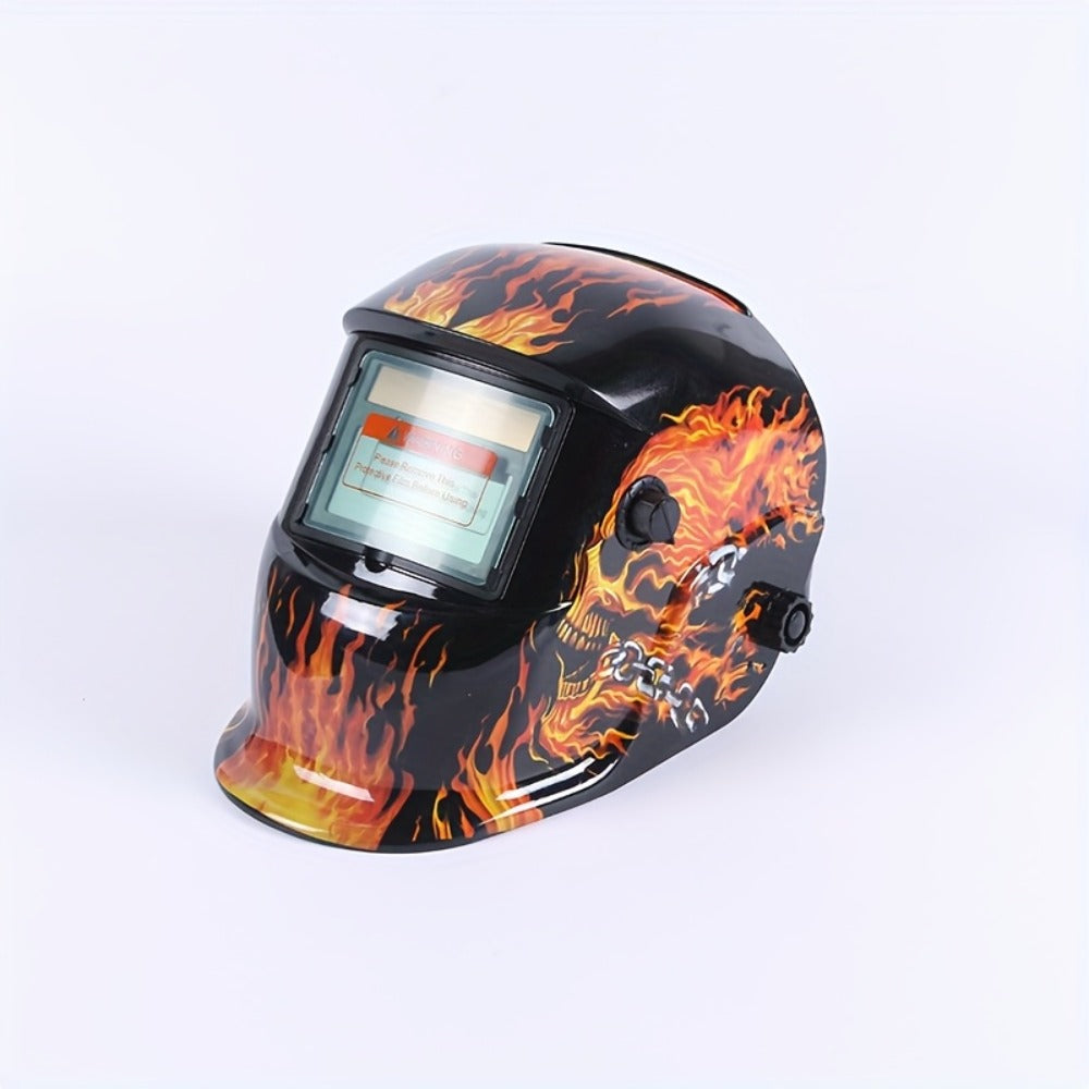 Auto-Darkening Welding Helmet Solar Powered True Color – Wide View DIN 9-13 Adjustable, 1/25000s Response