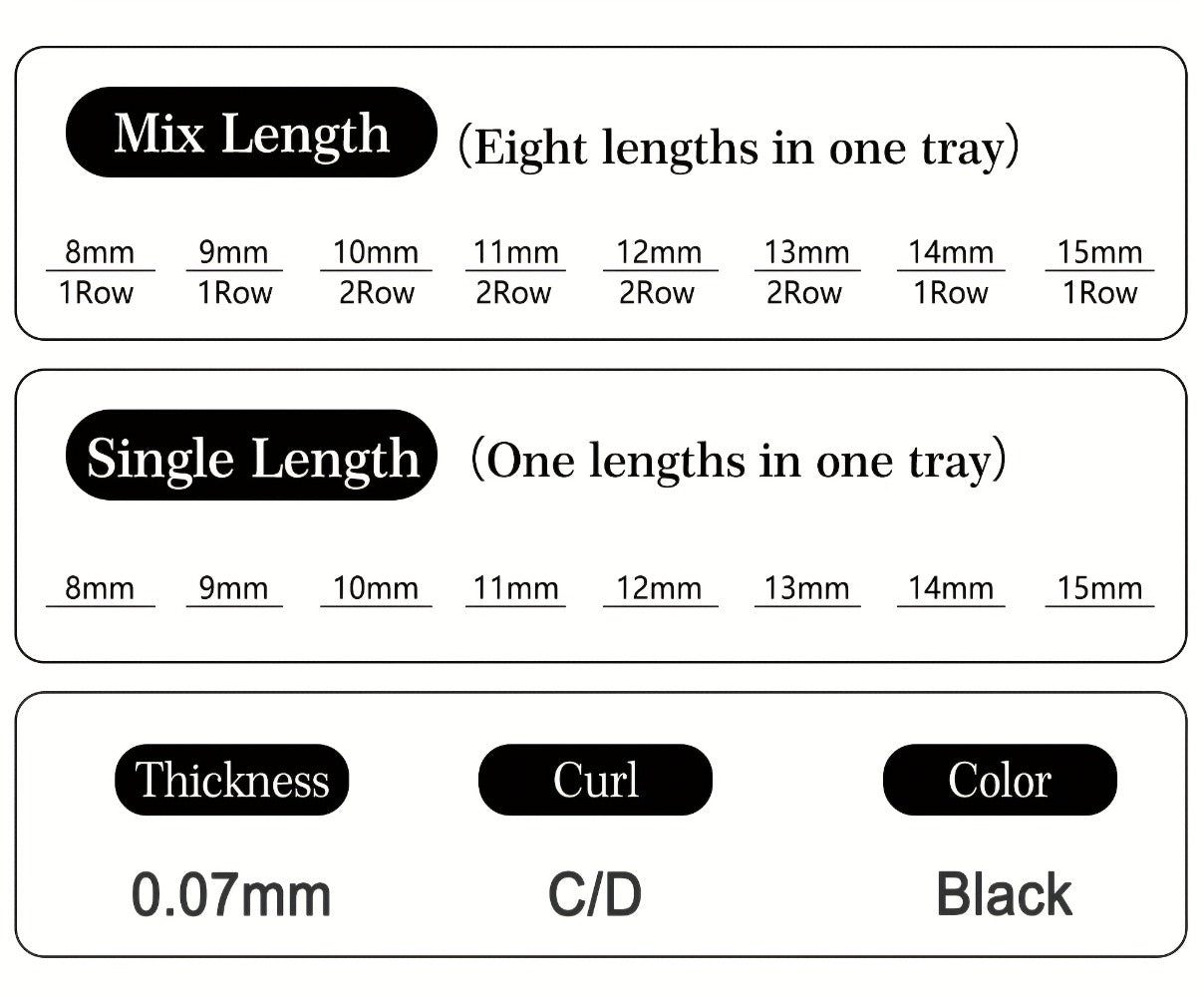 120-Fan Tray Premade Volume Lash Extensions 5D 7D 9D Wispy Faux Mink Eyelash Extensions C D Curl Mix 8-15mm