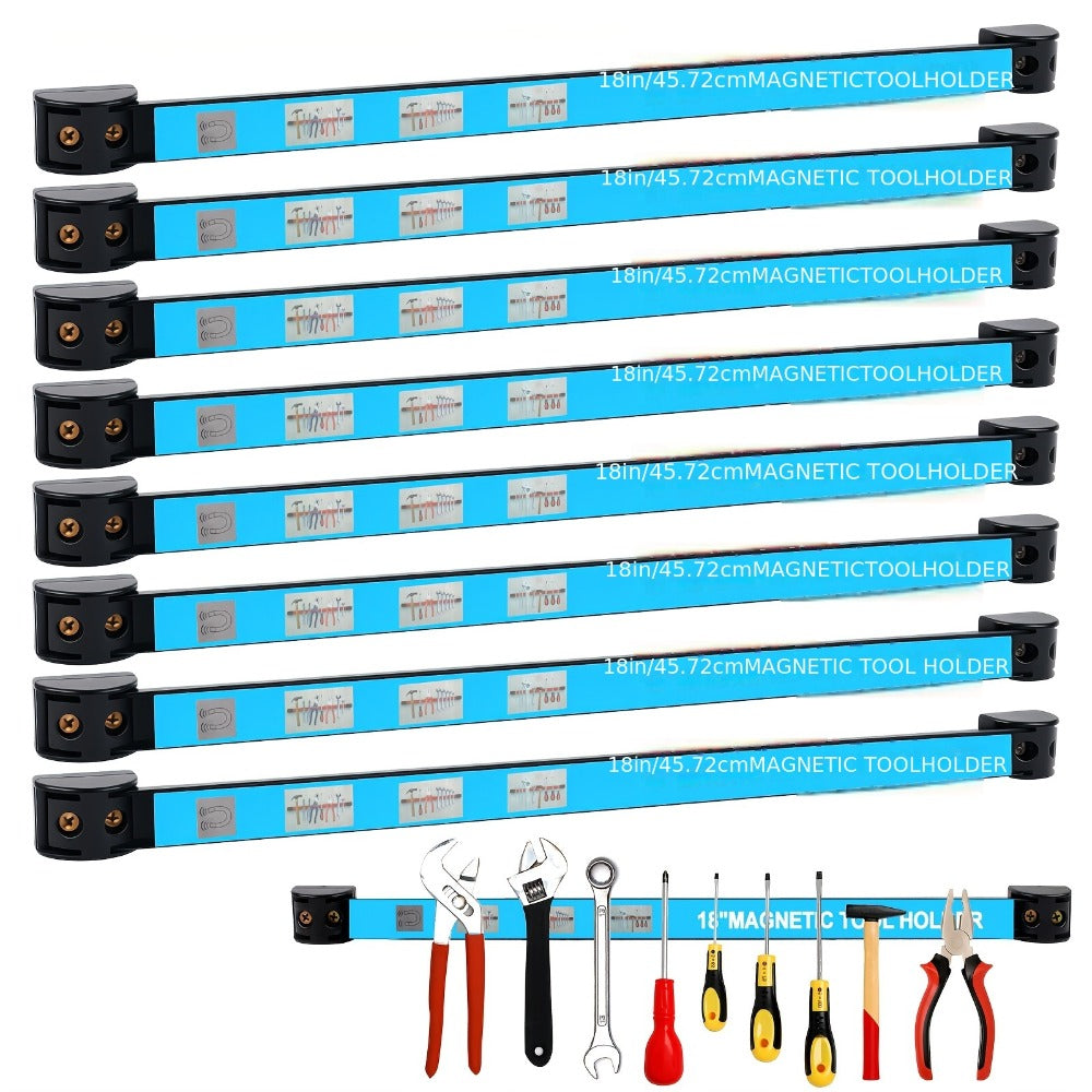 Magnetic Tool Bar Wall Mount Tool Holder 12/18 Inch, Iron Magnetic Knife Strip & Tool Rack for Kitchen
