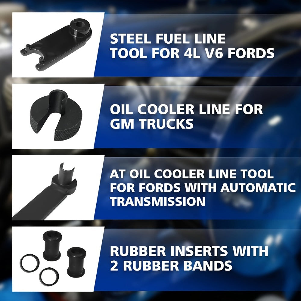 Fuel Line Disconnect Tool Kit 26Pcs – Master Quick Disconnect Set with AC & Transmission Line Removal Pliers for Cars Trucks