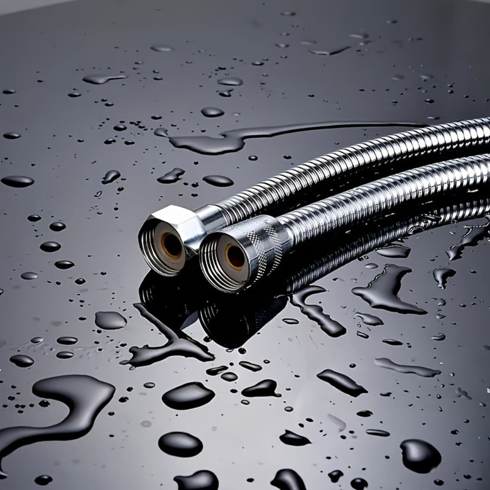 Flexible Stainless Steel Shower Hose Electroplated – Round Shape, Wall-Mounted Easy Install, for Rainfall Shower Heads & Sprayers