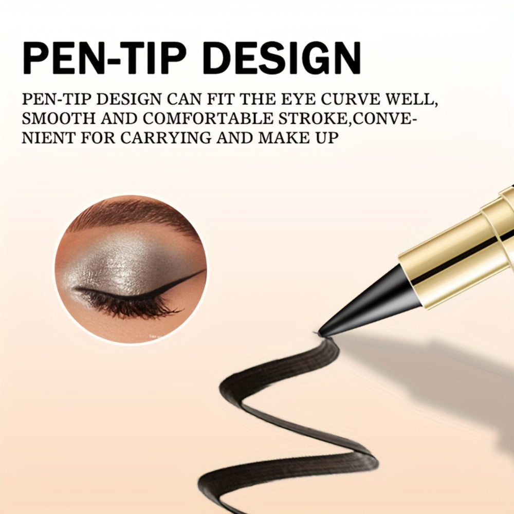 Cone-Tip Gel Eyeliner Stick Set in Brown, Black or Mixed Two- and Four-Piece Packs with Brushes