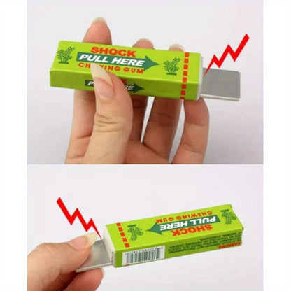 Shocking Gum Prank Toy 4 Pack, Realistic Vibrating Fake Chewing Gum Electric Shock Joke Candy, Funny Gag Gift for Kids Teens & Adults
