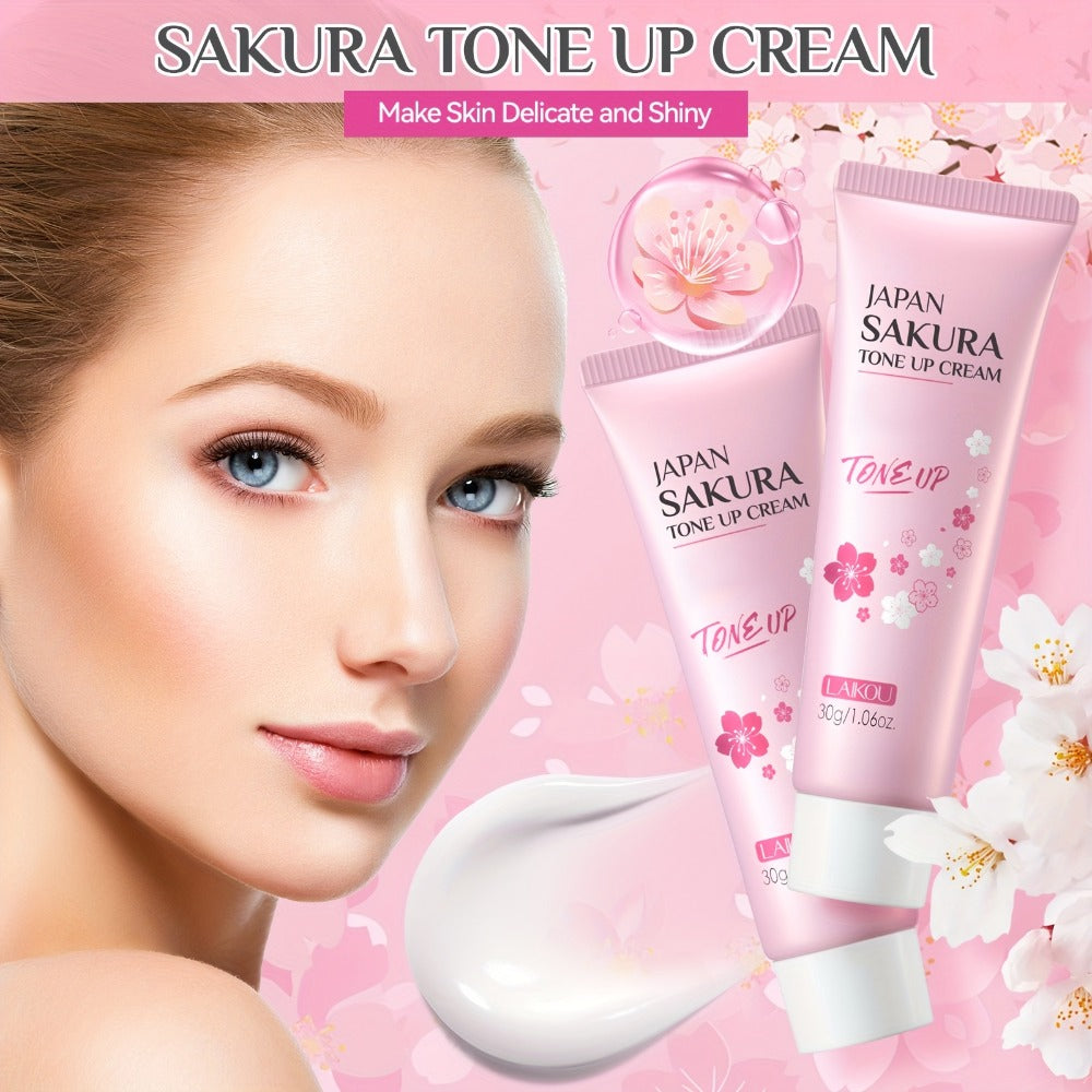 Sakura Skincare Gift Set with Mini and Full Routine Options, Pink Packaged Facial-Care Items and Accessories