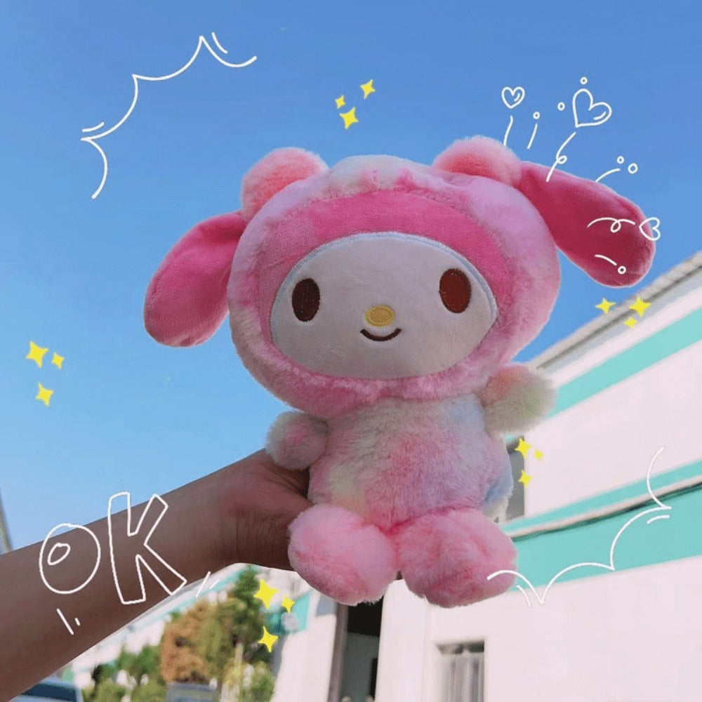 Plush Toy Character Collection with Four Styles, Soft Fabric and Desk-Ready Sitting Designs
