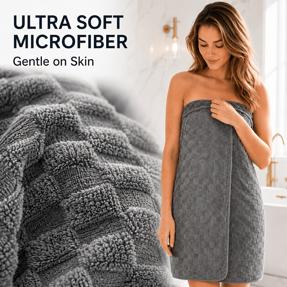 Bath Towels Set Single or 4-Piece 800GSM Oversized Microfiber Towels 32 x 64 Inch for Home and Guest Use