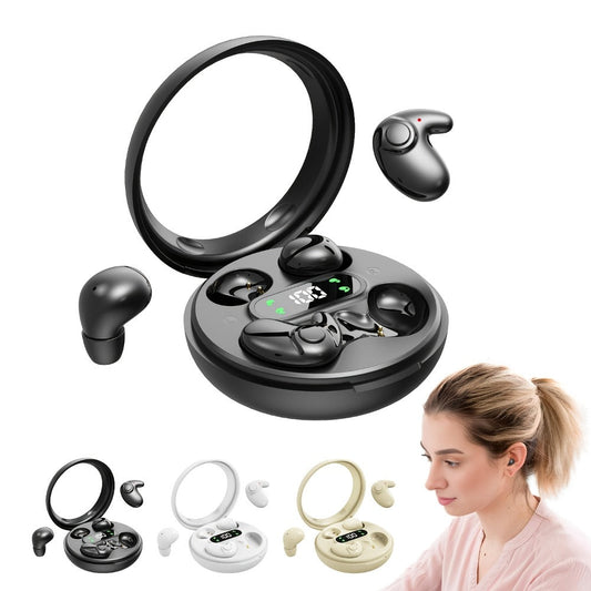 2-in-1 Wireless Earphones Couples Shared Audio Long Battery Life Clear Sound TV Movies for Bedside Audio, Alarms and Room Entertainment