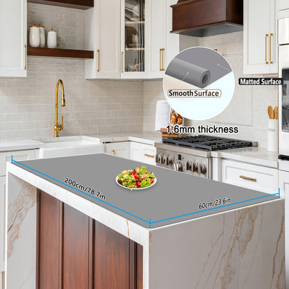 Extra Large Silicone Mat for Kitchen Counter, Heat Resistant Countertop Protector, Nonstick Craft Mat & Placemat