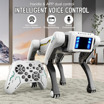 Robot Dog Toy with AI Voice Control & RC Remote, 2.4GHz 99Ft Range, App Programming, Dancing & Storytelling