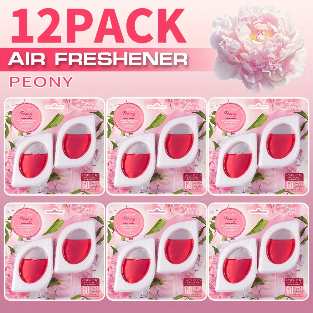 Air Freshener Odor Eliminator for Home Closet Bathroom Pets Small Space 0.25oz Up to 30 Days 6 Scents Eucalyptus Lavender Hawaiian Peach