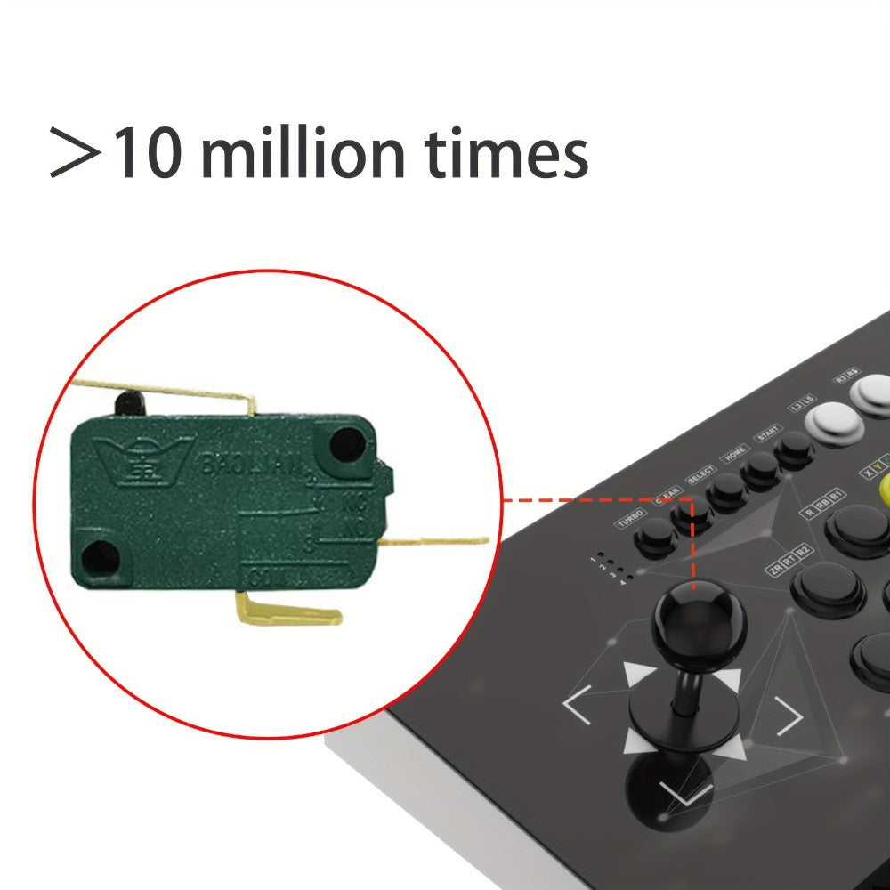 Arcade Stick DOYO KT511 for Nintendo Switch, PS3, PC & Android, 8-Way Square Gate Joystick, Turbo Function