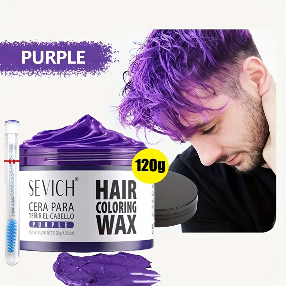 Instant Color Hair Wax 10 Shades – Temporary Hair Dye Wax Strong Hold Styling for Parties, Cosplay, Festivals & Halloween, Easy Wash Out