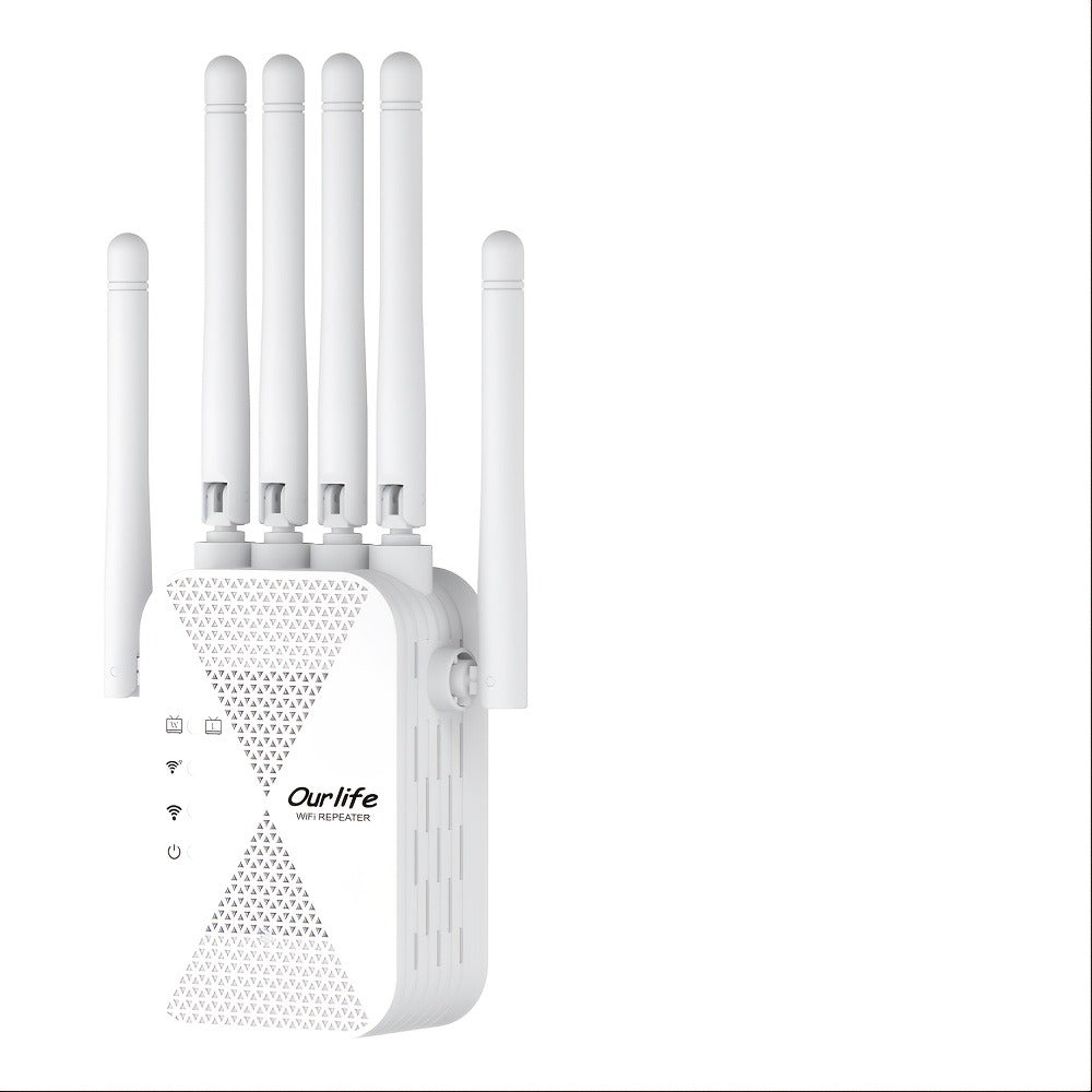 CP3600 WiFi Repeater Signal Booster 2.4GHz Wide Coverage, One-Button WPS Setup, Flexible Antenna Rotation