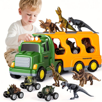 Dinosaur Transport Truck Toy Set with Lights & Sounds with the Listed Color, Size or Set Options for Everyday Use