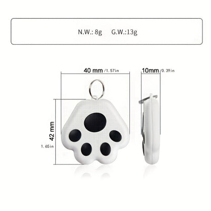 Dog Paw Smart Tracker Anti-Lost Positioning with Recording & Shutter Control, Cute Pet Accessory for Dogs & Cats