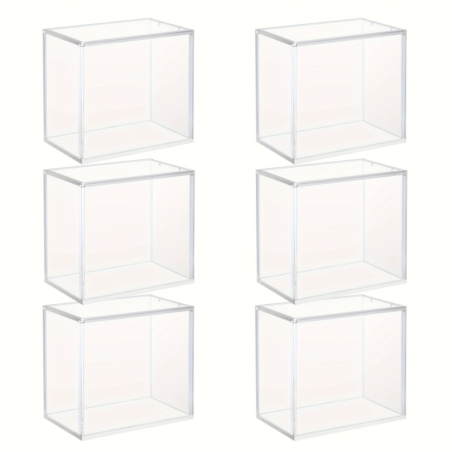 Acrylic Booster Box Display Case with Magnetic Lid, Thick 5mm Clear Storage for Pokemon TCG Card Collectors