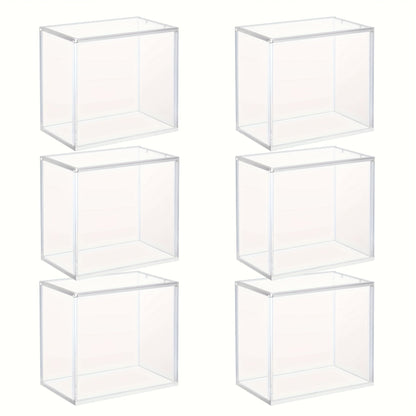 Acrylic Booster Box Display Case with Magnetic Lid, Thick 5mm Clear Storage for Pokemon TCG Card Collectors