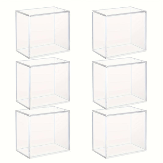 Acrylic Booster Box Display Case with Magnetic Lid, Thick 5mm Clear Storage for Pokemon TCG Card Collectors
