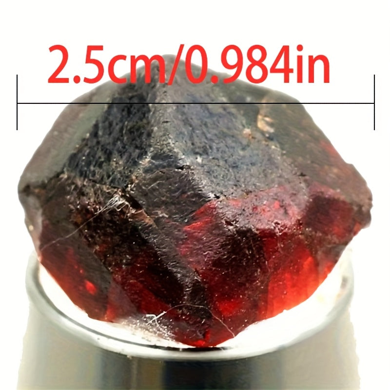 Natural Red Garnet Crystal Rough Stone, Raw Unpolished Mineral Specimen for Home Decor, Crystal Healing