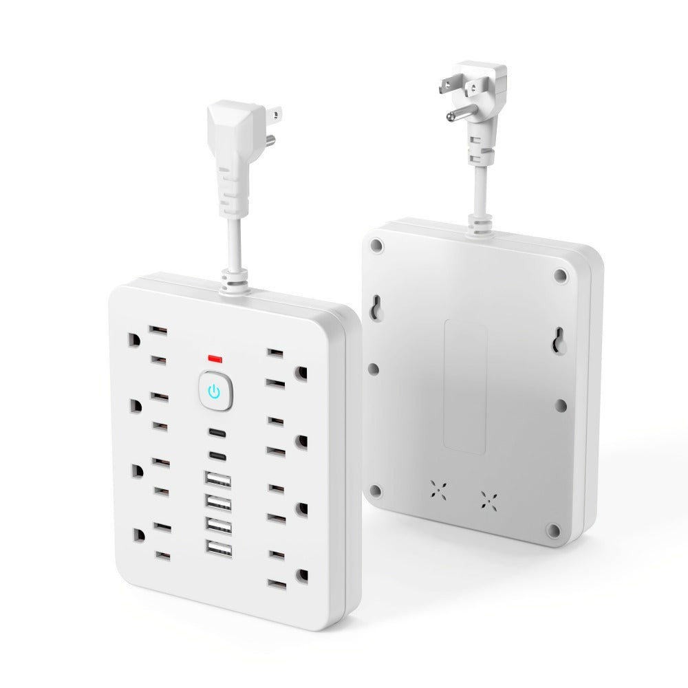 Power Strip with USB Ports, 14-in-1 with Individual Outlet Switches, 8 AC Outlets, 4 USB-A and 2 USB-C Ports