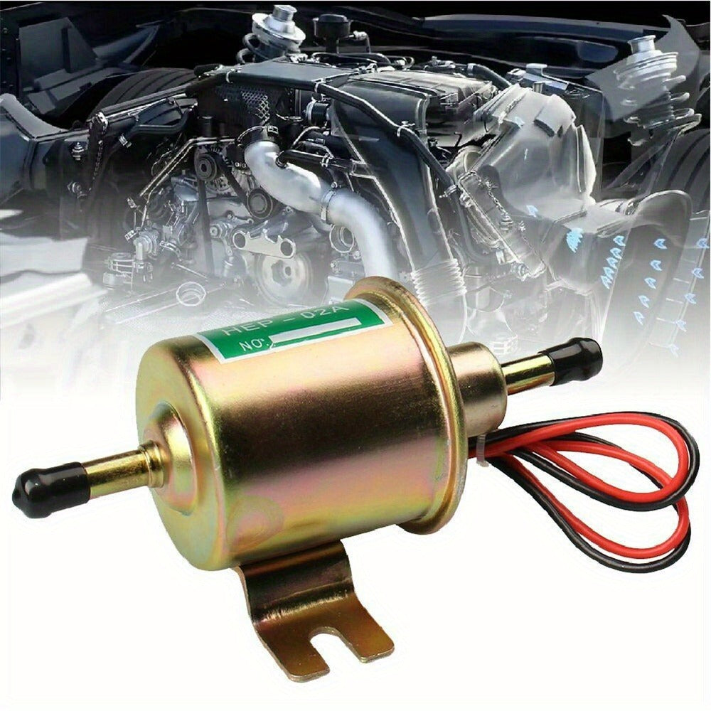 Universal Electric Fuel Pump Kit for 12V Cars Trucks Boats Carburetor Lawn Mower HEP-02A