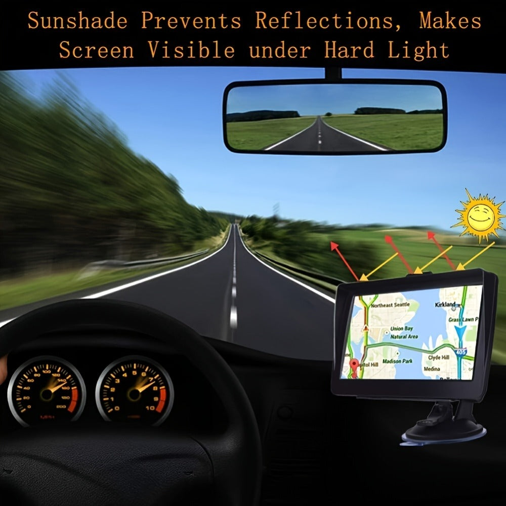 7-Inch GPS Car Navigation System with Touchscreen & RDS Traffic Update, HD Display Android Navigator for Cars & Trucks