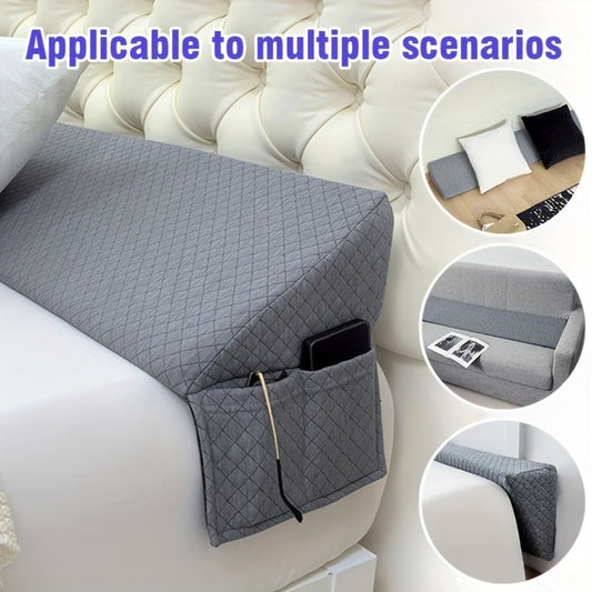 Bed Wedge Pillow Headboard Gap Filler Mattress Wedge Fills 0-7 Inch Gap Between Headboard for Entryways, Bedrooms and Living Spaces