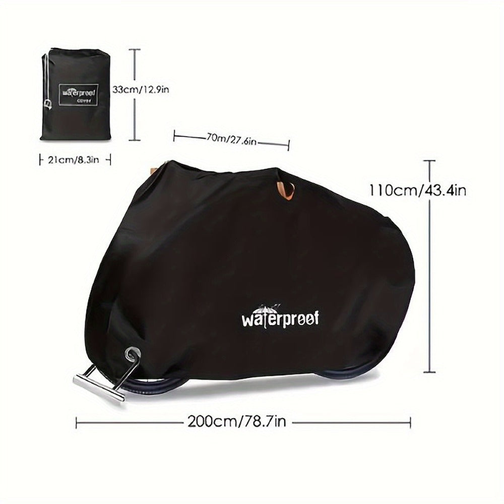Motorcycle Cover Heavy Duty 210D – Waterproof, UV & Tear Resistant Motorbike Cover with Lock Holes | All-Weather Outdoor Protection