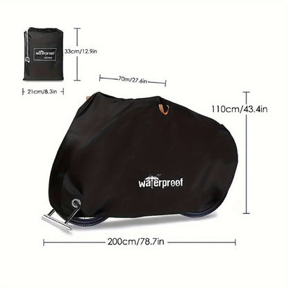 Motorcycle Cover Heavy Duty 210D – Waterproof, UV & Tear Resistant Motorbike Cover with Lock Holes | All-Weather Outdoor Protection