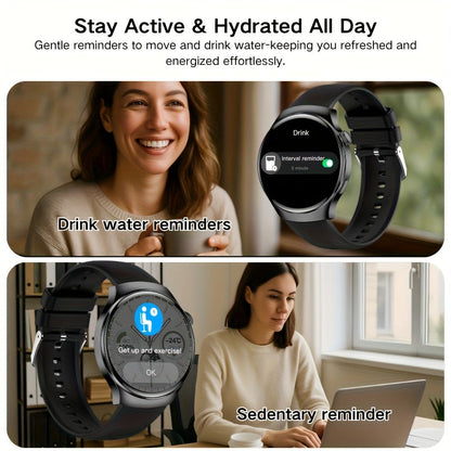 Watch 4 Pro Business Smartwatch for Men & Women, Wireless Calling, Weather Alerts, Music Control, Message Notifications