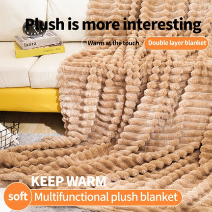 500gsm Heavy Plush Blanket, Ultra Thick Fluffy Blanket for Bed, Sofa & Travel, Baby to Double Size