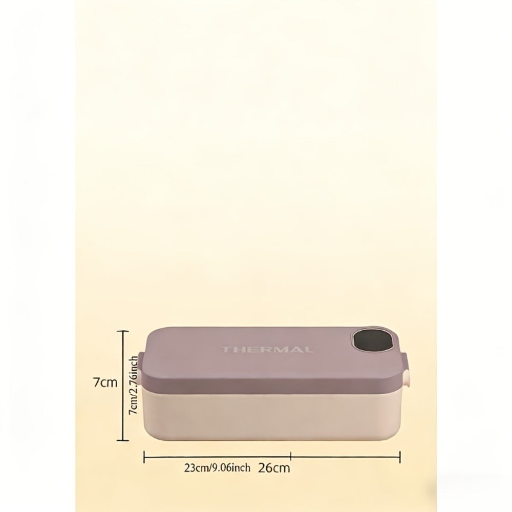 Electric Lunch Box Food Heater 3-in-1 USB Heated Bento Box, Stainless Steel Portable Warming Lunch Box with Adjustable Temperature