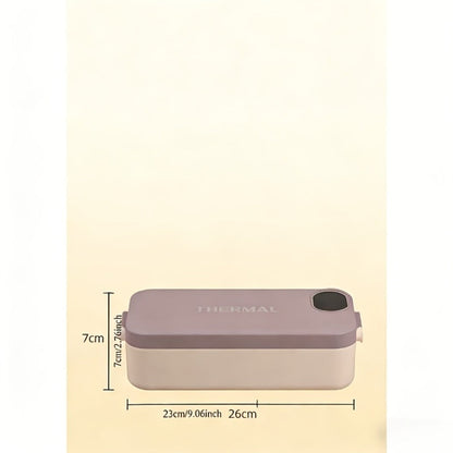 Electric Lunch Box Food Heater 3-in-1 USB Heated Bento Box, Stainless Steel Portable Warming Lunch Box with Adjustable Temperature