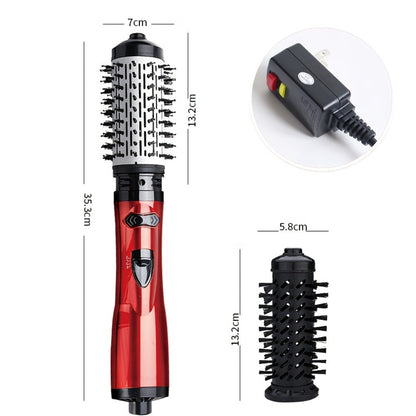 Rotating Hot Air Brush 2-in-1 Auto Curl & Straighten Styling Comb, One-Step Salon Blowout Results at Home