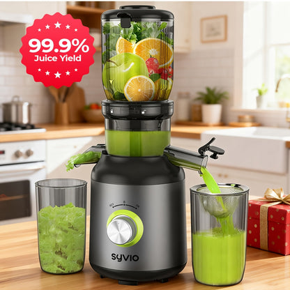 Centrifugal Juicer with 4.3-Inch Wide Feed Chute - 3-Speed Electric Juicer Machine for Whole Fruits & Vegetables