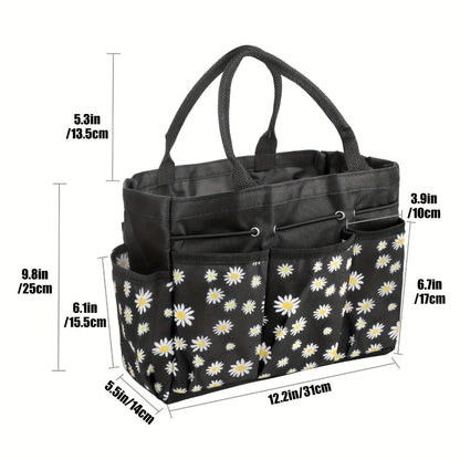 Garden Tool Bag Heavy Duty Multi-Pocket Organizer – Large Capacity Tool Storage Carrier Tote for Gardening, Lawn Care