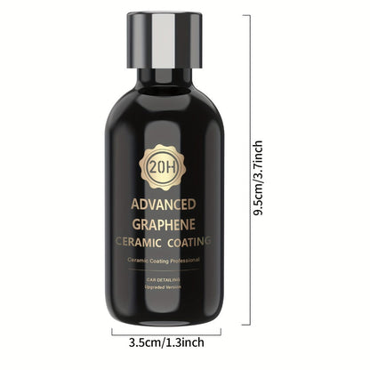Graphene Ceramic Coating Kit 70ml – 20H Ultra High Gloss Car Paint Protection, 10+ Year Long-Lasting Shield
