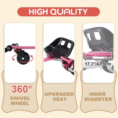 Hoverboard Go Kart Seat Attachment Buggy Conversion Kit 6.5-10 Inch with the Listed Color, Size or Set Options for Everyday Use